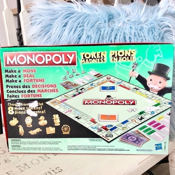 Monopoly, Token Madness, 2015, Board Game, Nice Condition, ENG & FRENCH COMPLETE - Picture 2 of 16